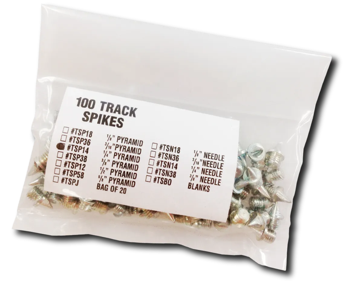 10 Seconds® Track Spikes Bulk | 3/8" Pyramid