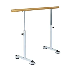 Adjustable Pine Ballet Barre with Steel Legs, 1.5m - Powertrain