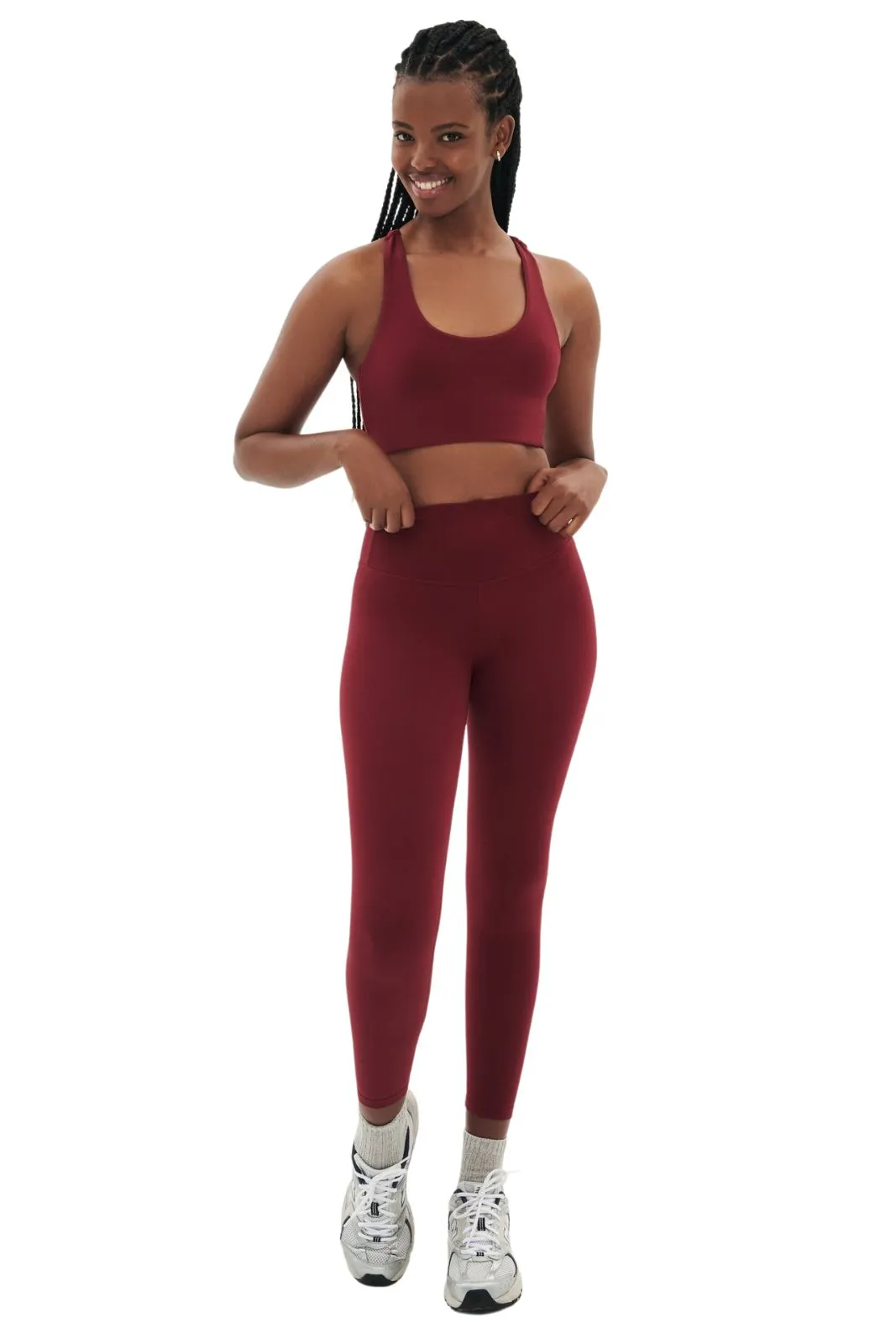 Airweight High Waist 7/8, Bordeaux