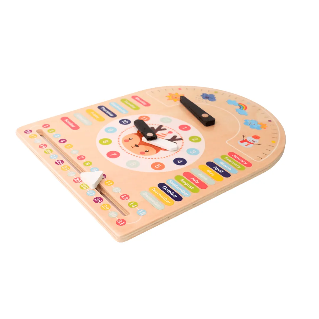 All-in-One Multifuntional Small Calendar- Learning Time, Season, Months, Week