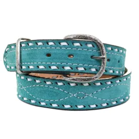 B1220 - Turquoise Suede Belt