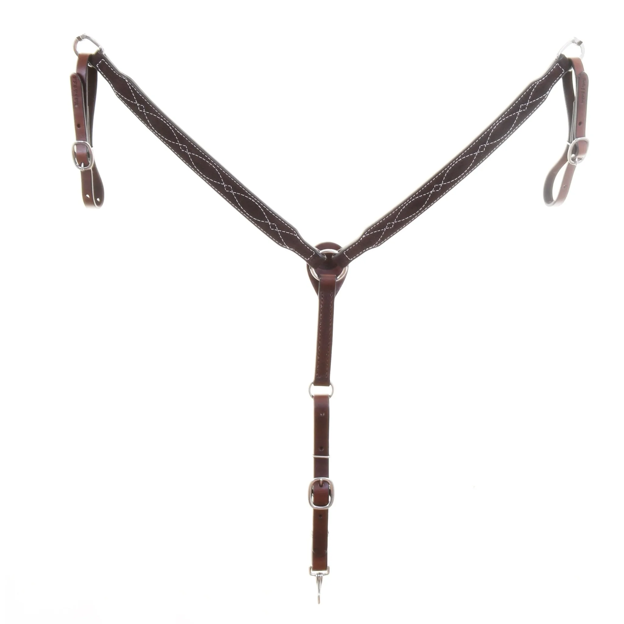 BC1171 - Brown Suede Breast Collar