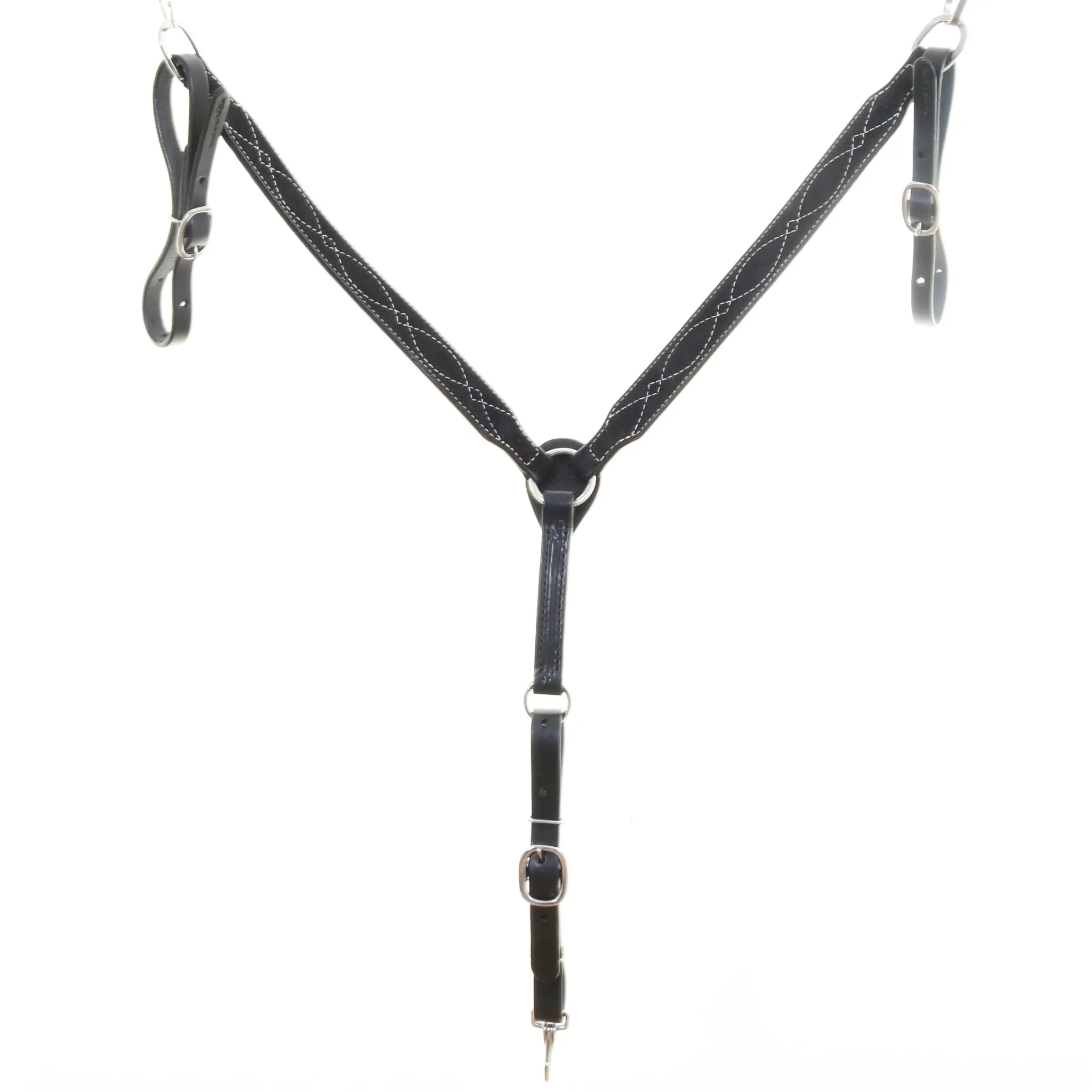 BC1174 - Black Suede Breast Collar