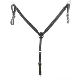 BC1174 - Black Suede Breast Collar