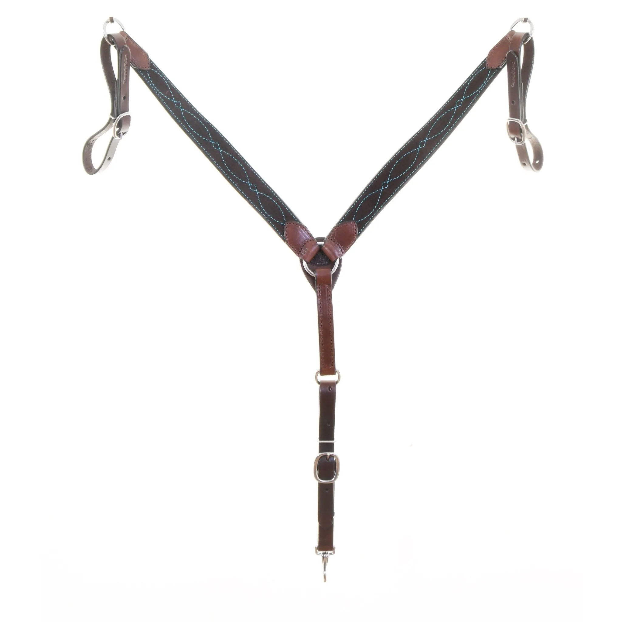 BC1182 - Brown Suede Breast Collar