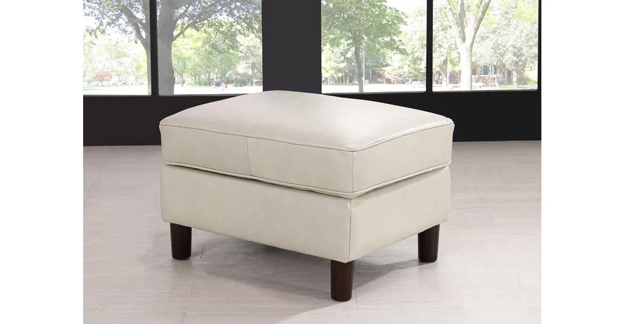 Bella Leather Sofa Collection, Ivory White