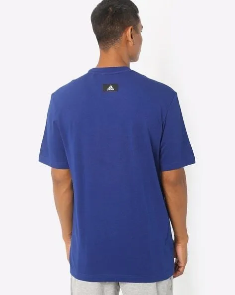 Brand Logo Print Crew-Neck T-shirt-Ha8542