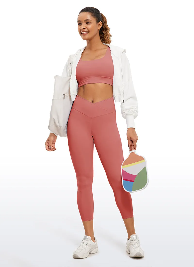 Butterluxe Capris Leggings 23"- V Cross Waist