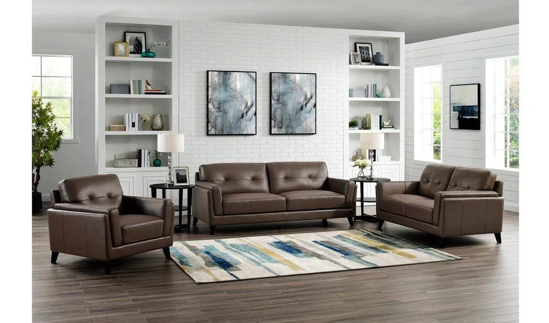 Huntington Leather Sofa Collection, Granite Gray