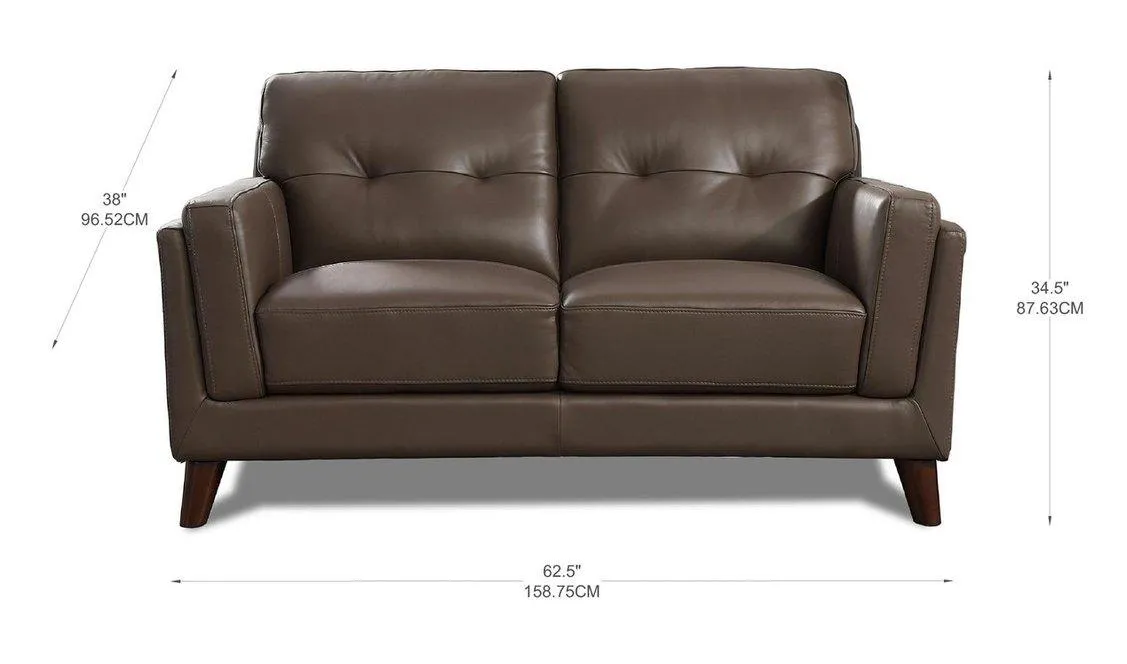 Huntington Leather Sofa Collection, Granite Gray