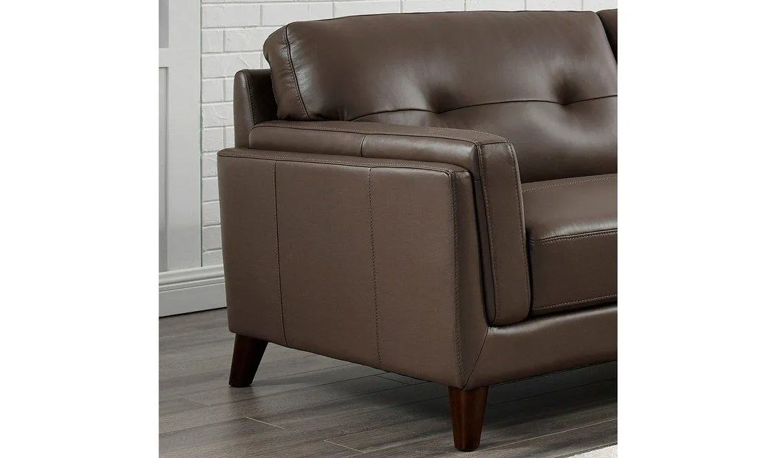 Huntington Leather Sofa Collection, Granite Gray