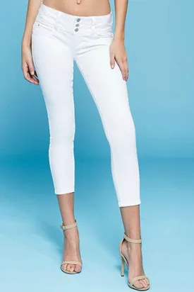 Ivy White Capris