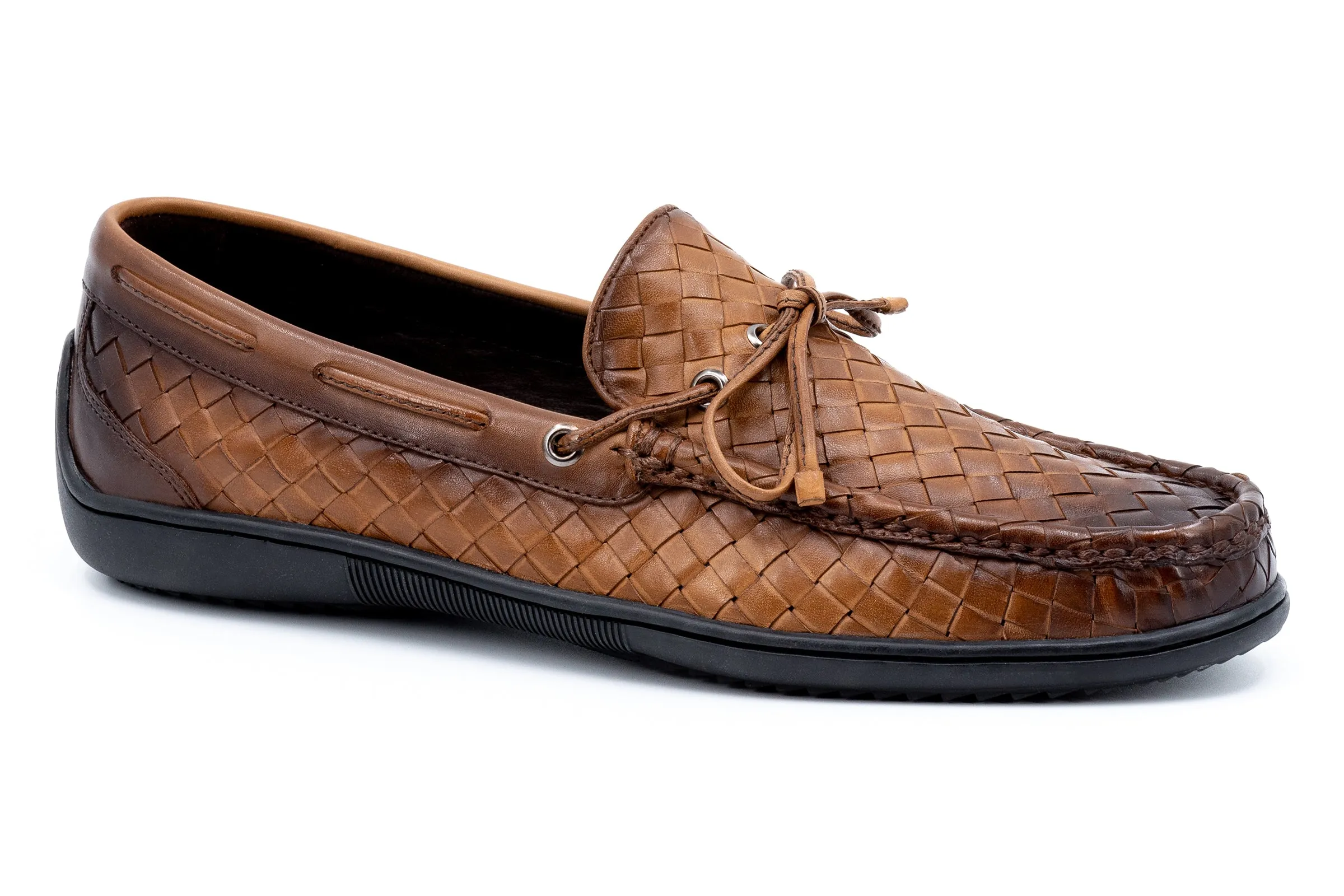 Jameson Calf Skin Bow Tie Loafers - Pecan