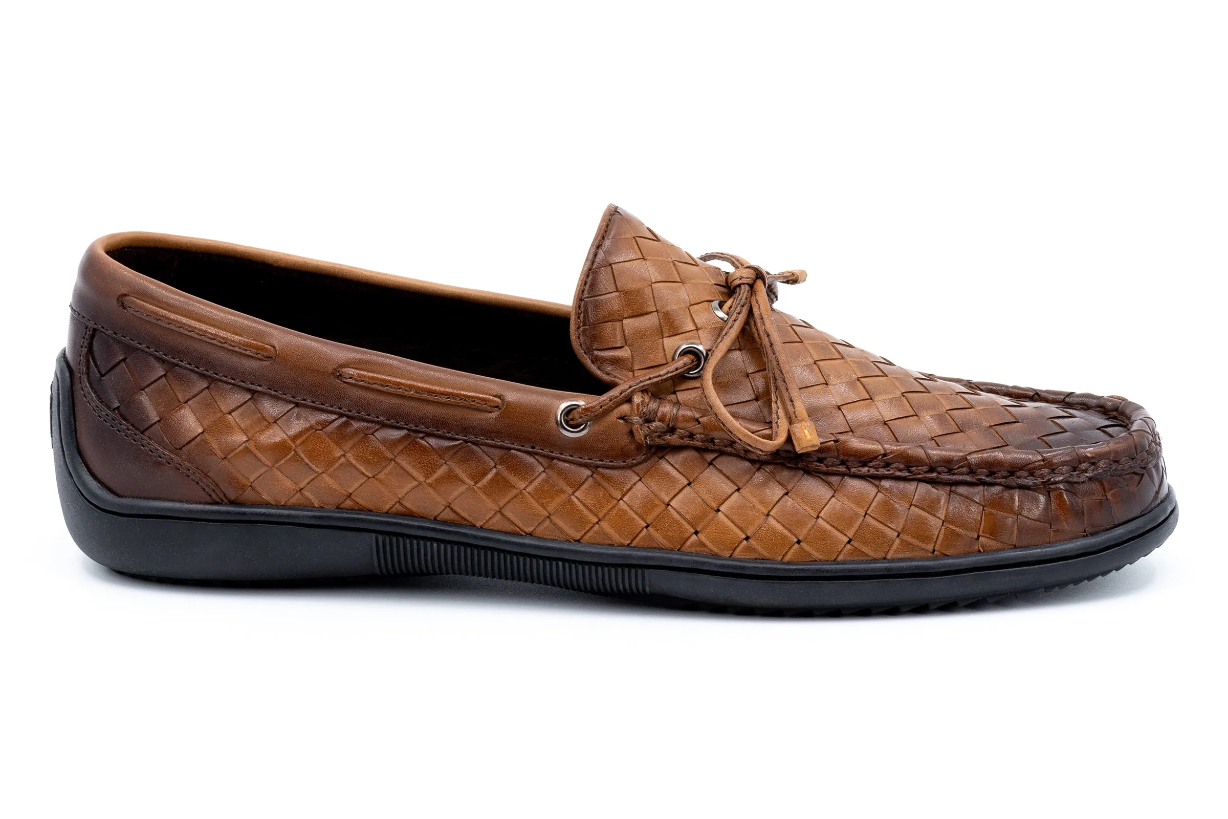 Jameson Calf Skin Bow Tie Loafers - Pecan