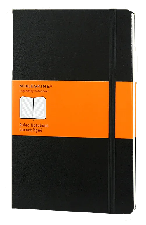 Large Notebook Cover Moleskine Brand Lined Filler