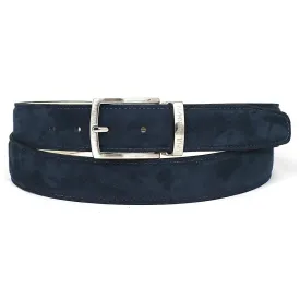 Paul Parkman Navy Suede Belt