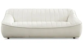 Snug Leather Sofa Collection, Cream White