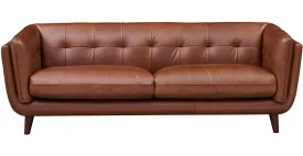 Solana Waxy Pull-up Leather Sofa Collection, Malt