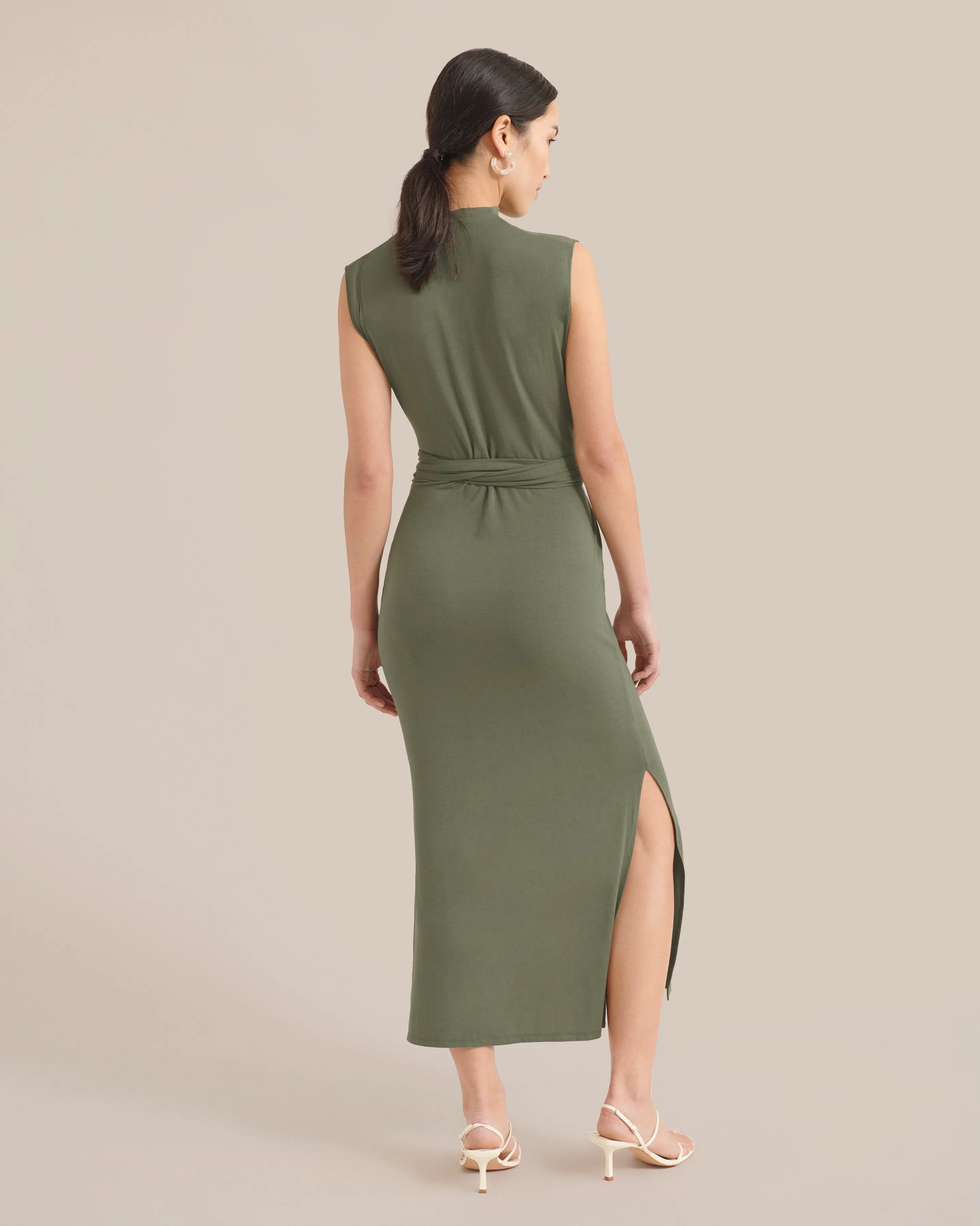 Teagan Sleeveless Tie-Front Dress