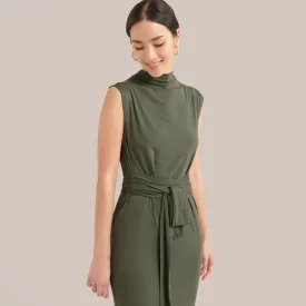 Teagan Sleeveless Tie-Front Dress