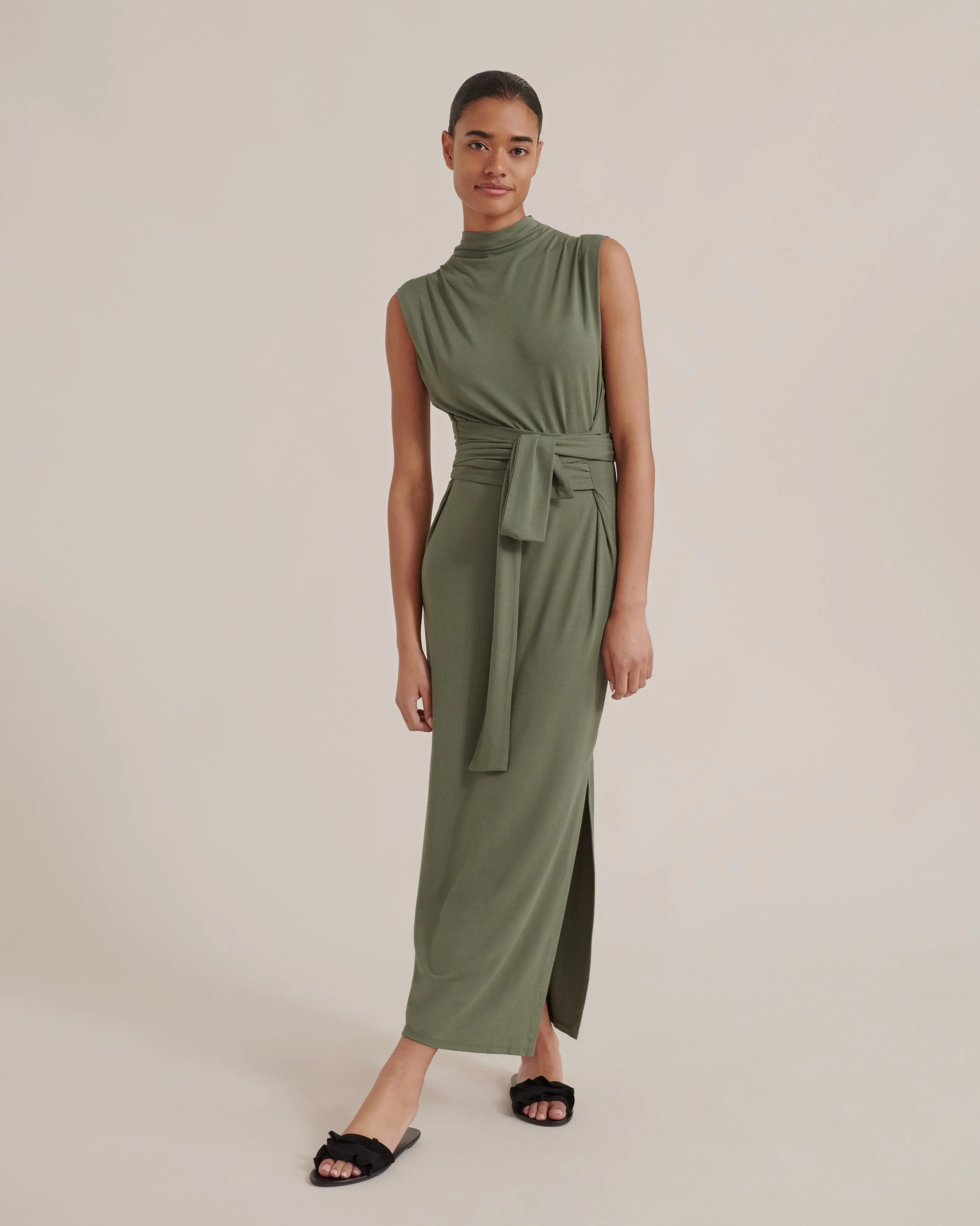 Teagan Sleeveless Tie-Front Dress