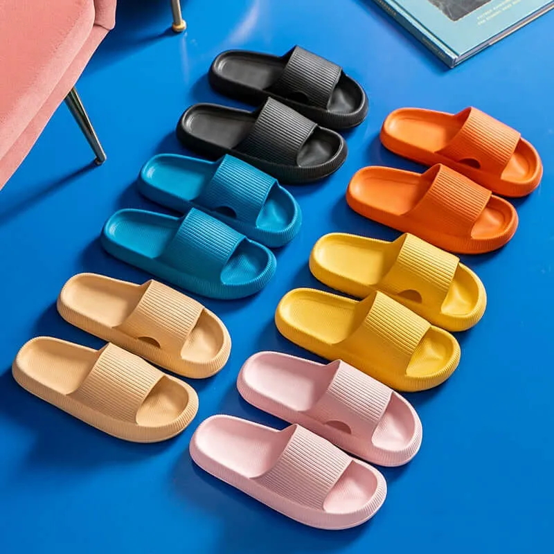 Unisex Thick Platform Sandals / Slippers Year Round Wear Soft Sole Leisure Indoor / Outdoor Comfort