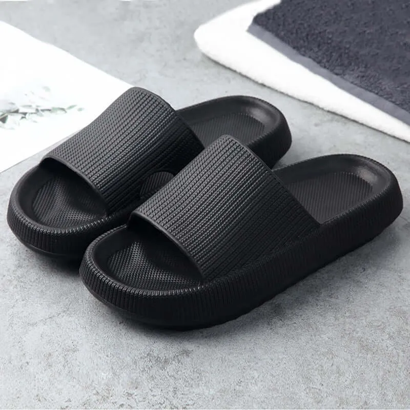Unisex Thick Platform Sandals / Slippers Year Round Wear Soft Sole Leisure Indoor / Outdoor Comfort