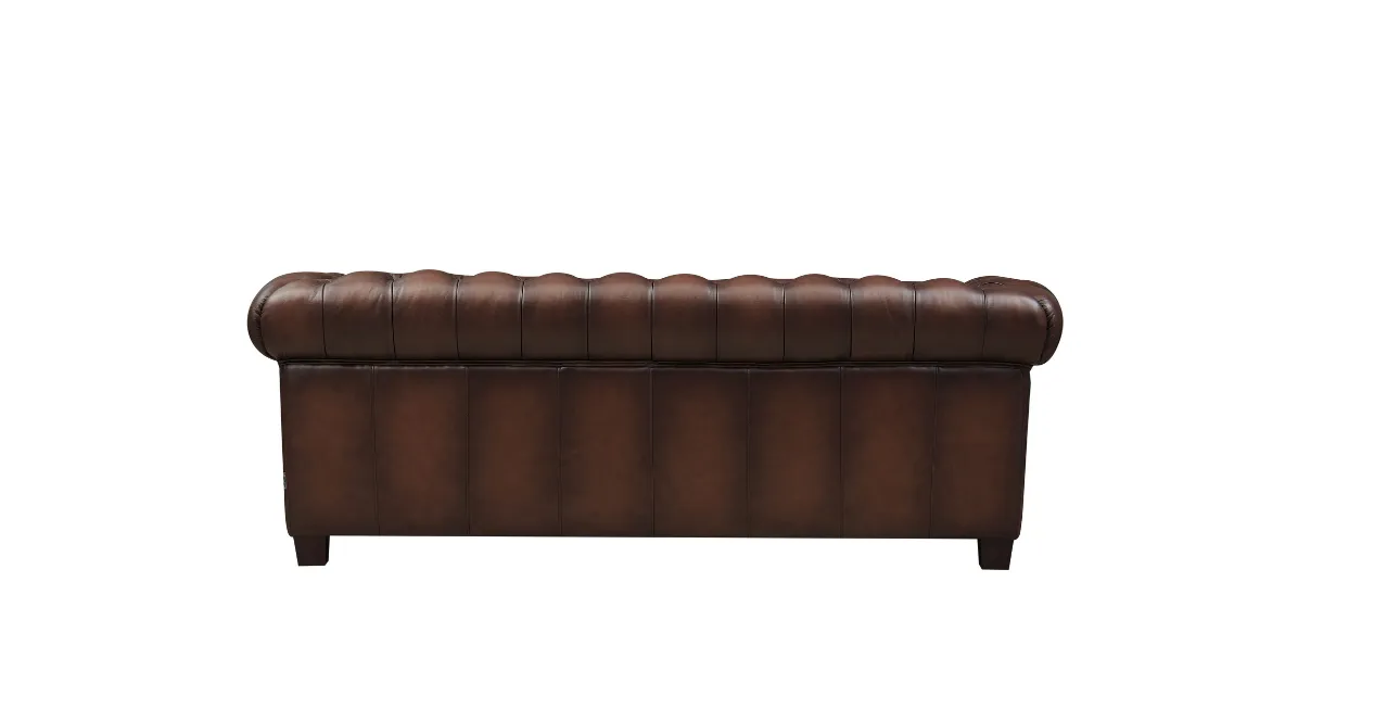 Versailles Leather Sofa Collection, Caramel Brown